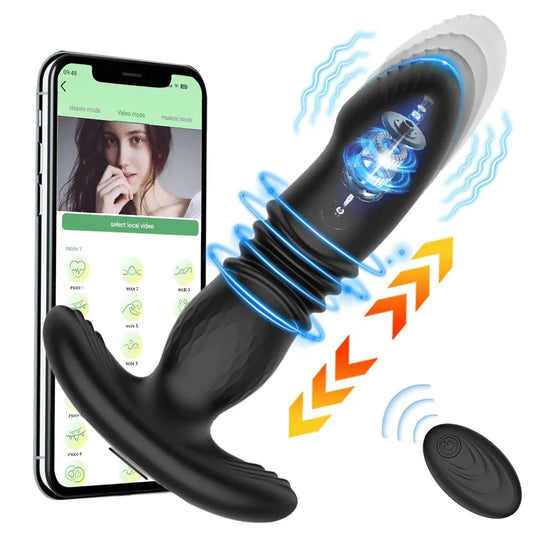 Anal Vibrator for Men Woman Wireless Remote Control Prostate Massager Butt Plug