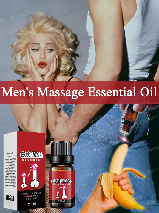 Male Massage Essential Oil Penis Enlarge Thicken Natural Plant Extract 10ml