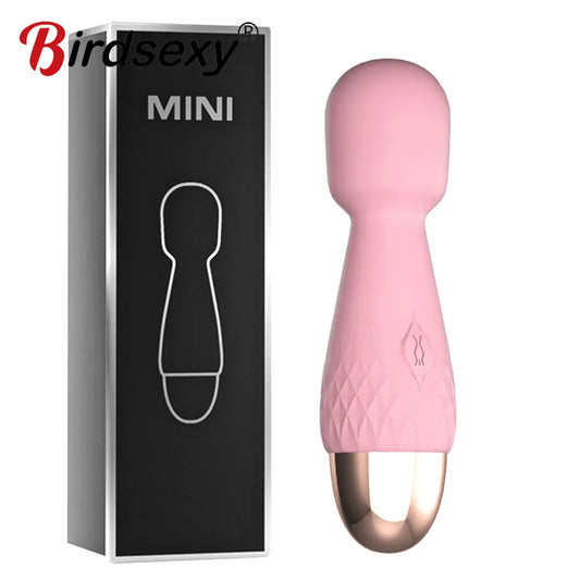 10 Modes Strong Vibration Mini Vibrator Magic Stick USB Charging Massager Clitoris G-Spot Vibrators Sex Toy For Women Adults